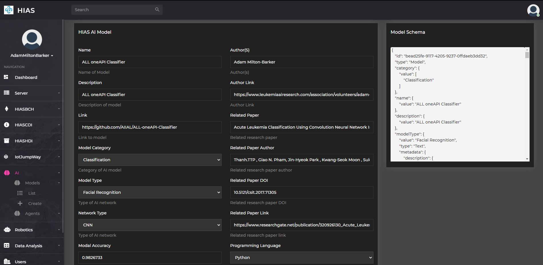 HIAS UI - AI Management