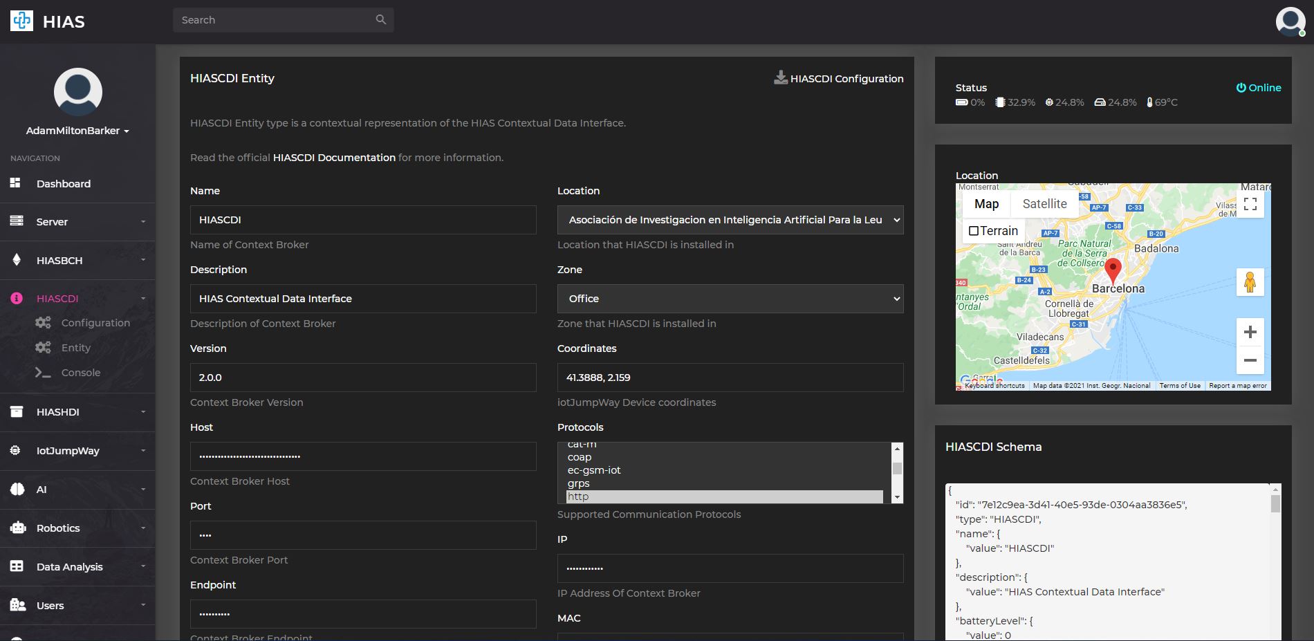 HIAS UI - HIASCDI Management