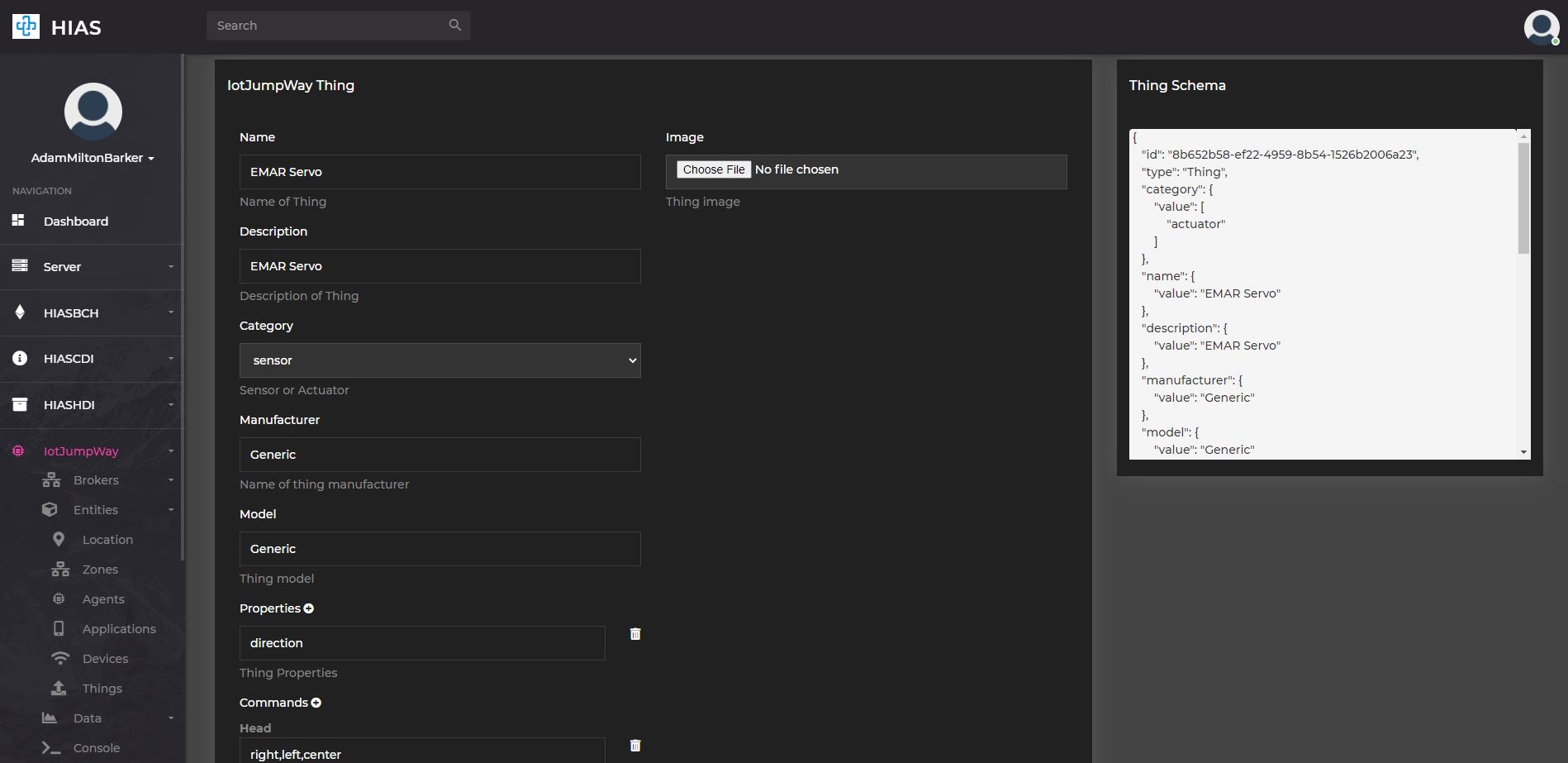 HIAS UI - iotJumpWay Management